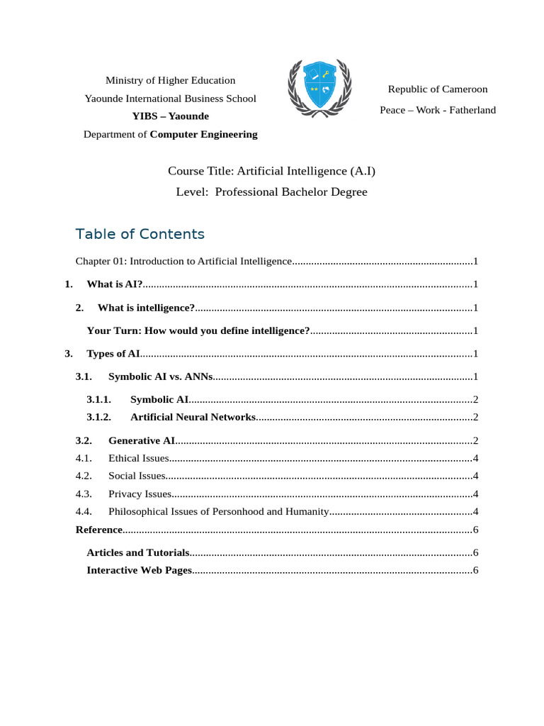 Artificial Intelligence Notes | PDF