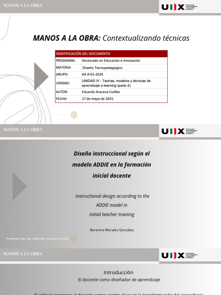 MANOS A LA OBRA- Contextualizando técnicas | PDF