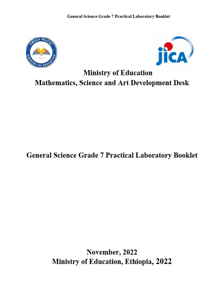 General Science Grade 7 Practical Laboratory booklet GCAED | PDF