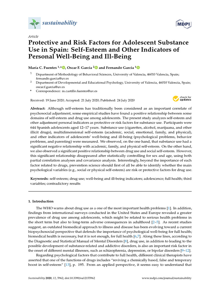 Protective and Risk Factors for Adolescent Substance | PDF