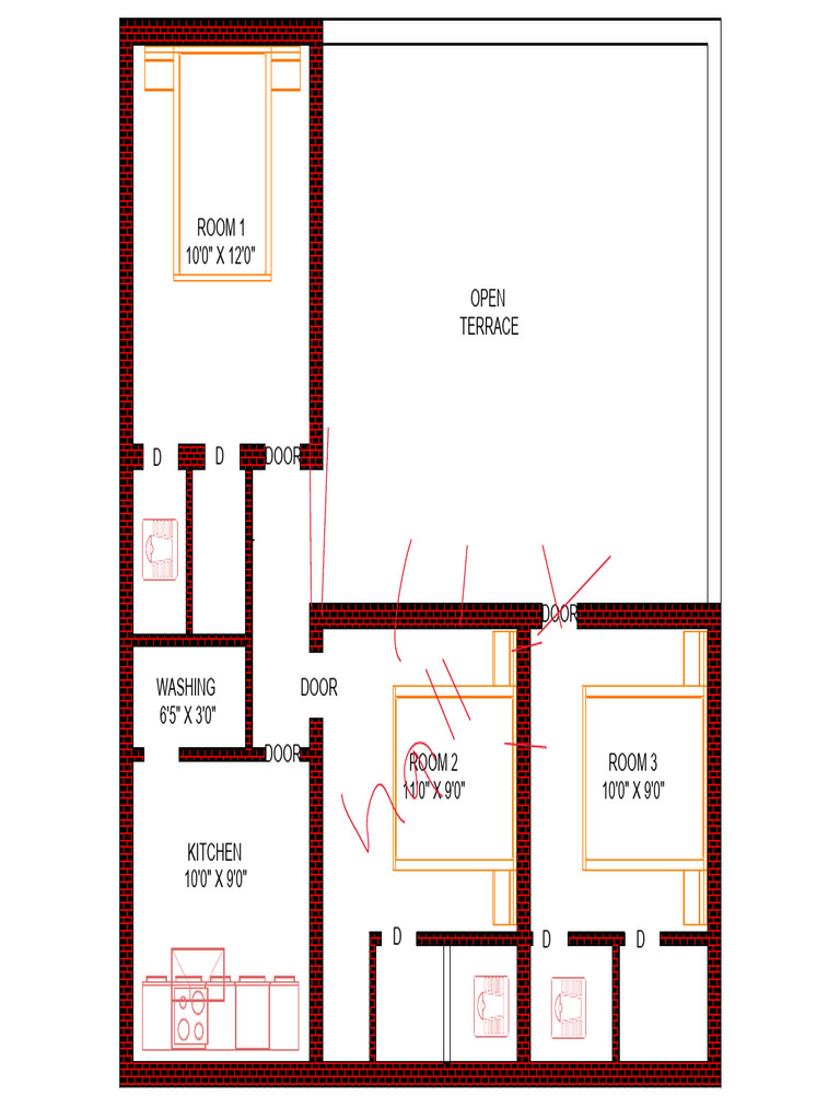 Client Thoufic Colony - Floor Plan - Level 1 | PDF