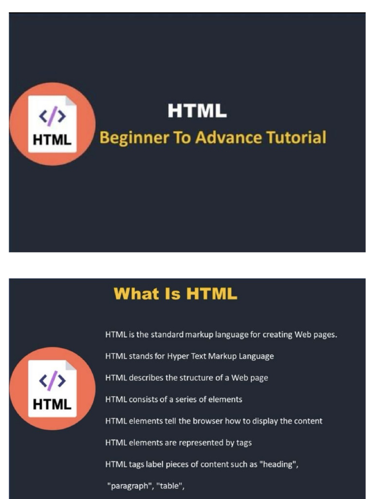 HTML Notes | PDF