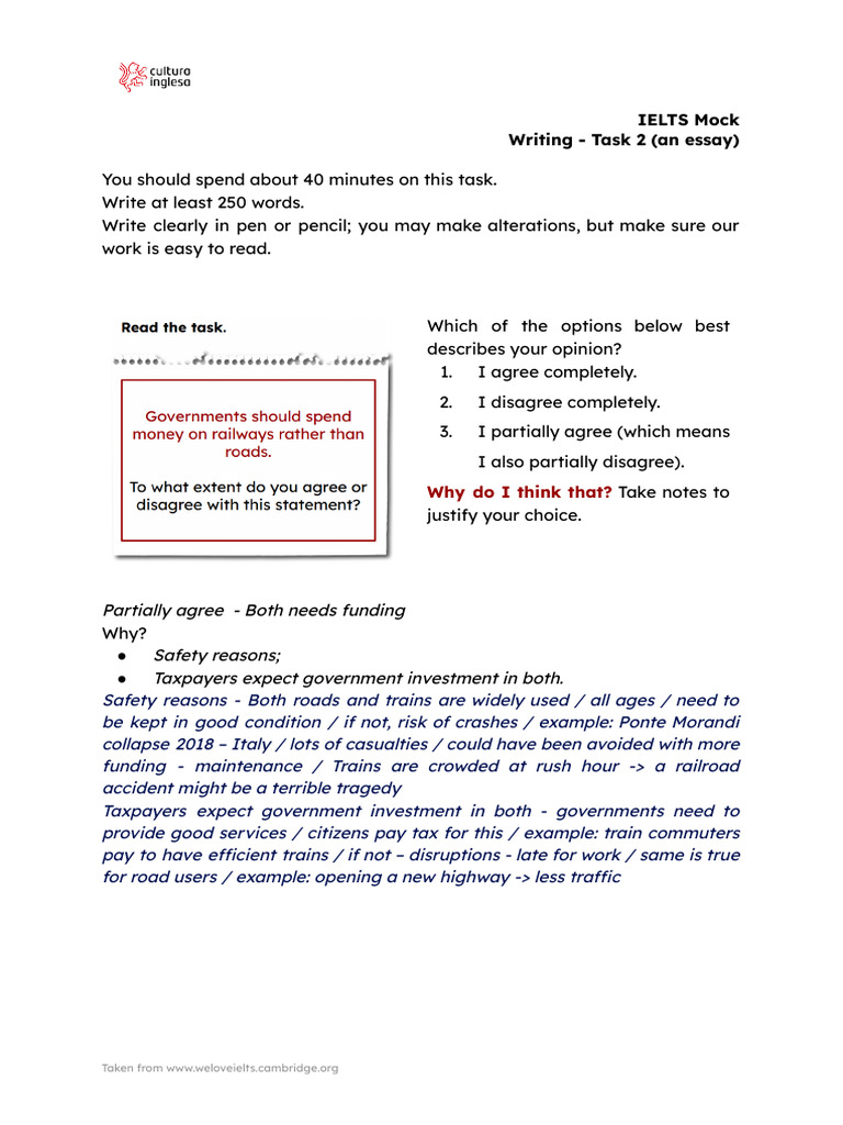 IELTS L01 Writing Handout | PDF