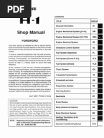 Hyundai H1 Shop Manual: Contents