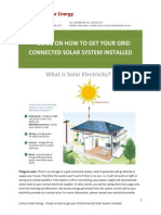 Guide On How To Get Your Grid Connected Solar System Installed