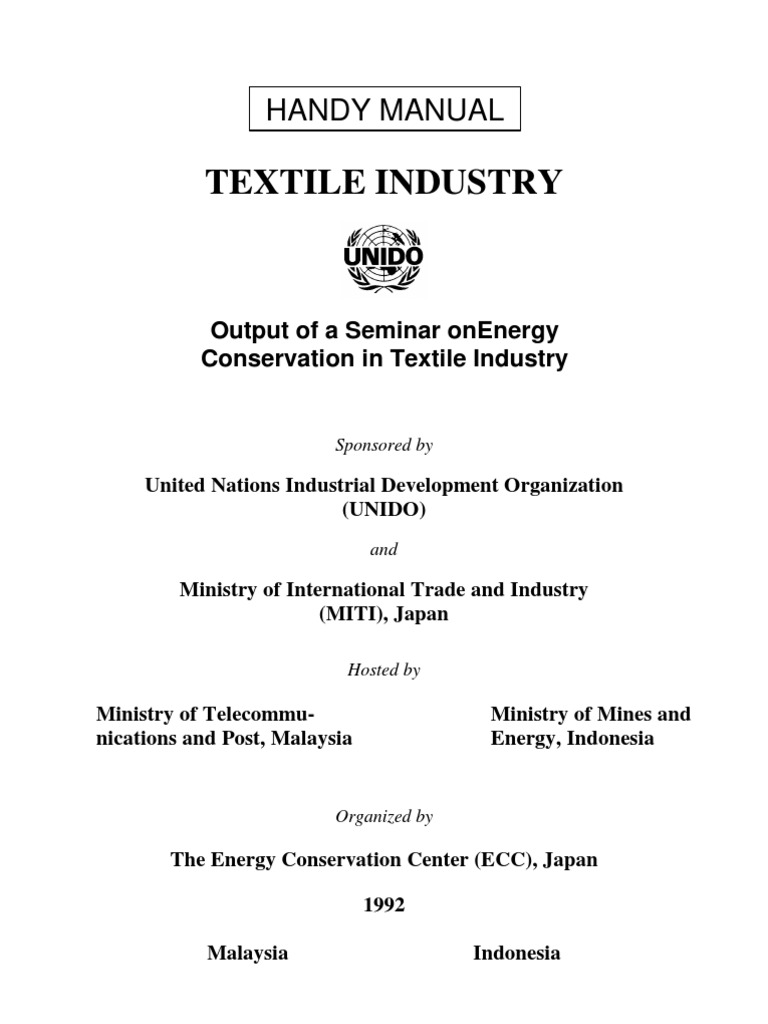 Energy Conservation in Textile Industry | PDF
