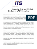 The Open University, EMC and ITS Talk Big Data to UAE Universities