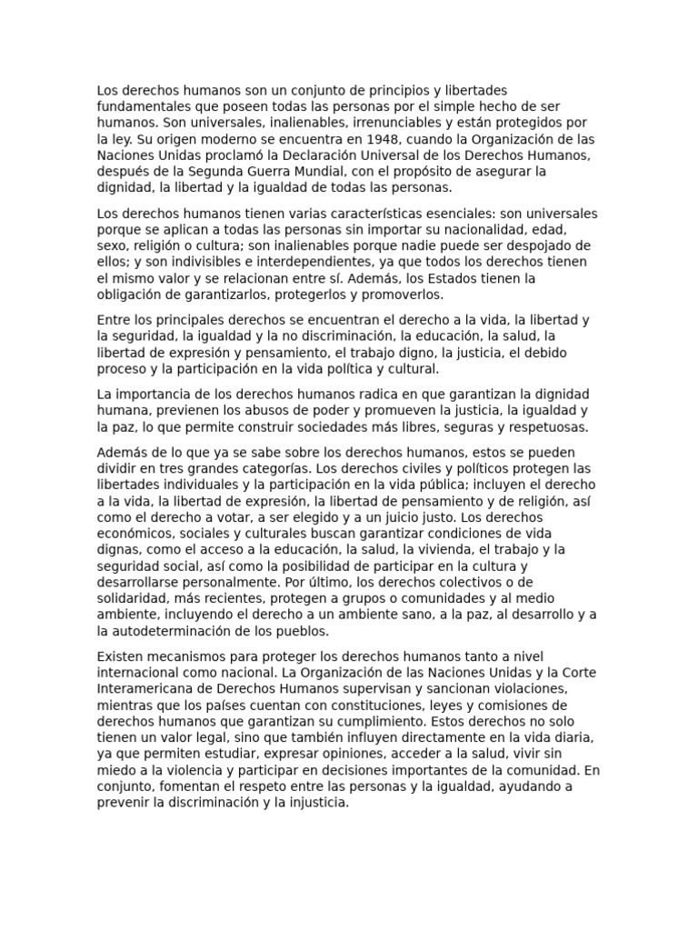 Info de Derechos Humanos | PDF | Derechos humanos | Igualdad social