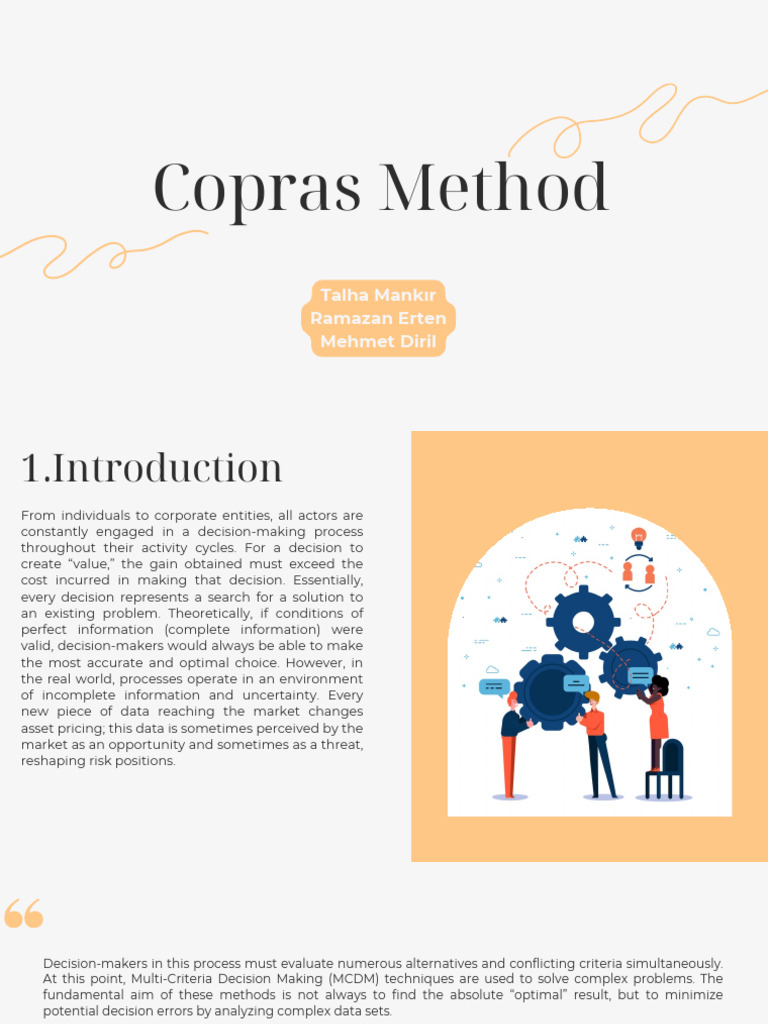 Copras Method (1) | PDF | Cost Of Living | Decision Making
