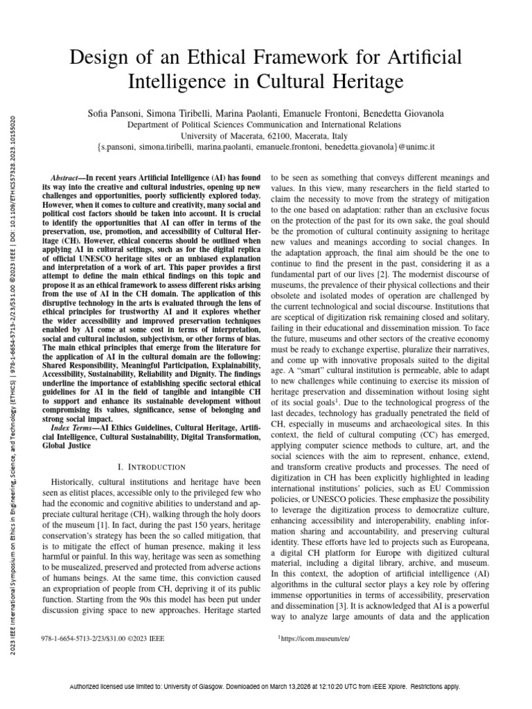 BG Design of An Ethical Framework For Artificial Intelligence in ...