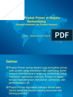 Ekspor Produk Primer Di Negara Berkembang (Berbagai Hambatan Dan Prospek Kedepan)