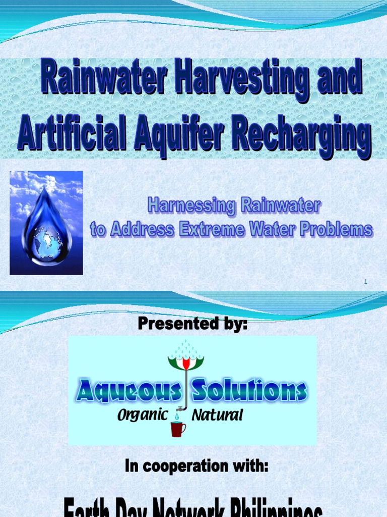 Rainwater Harvesting | PDF | Aquifer | Water Resources