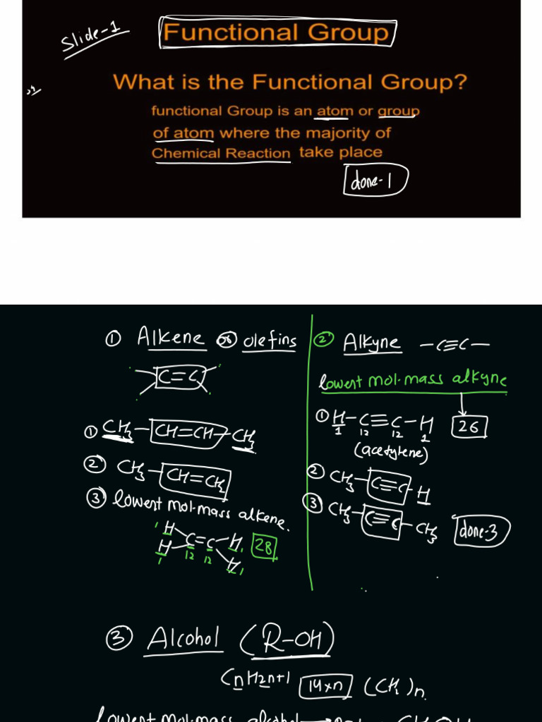 IUPAC L 05 Class Notes Functional Groups | PDF