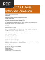 SAP FICO Tutorial Interview Question