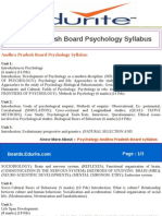 Andhra Pradesh Board Psychology Syllabus