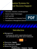 Managerial Decision Support with Information Systems