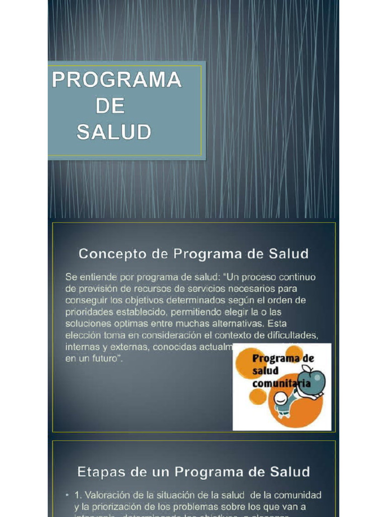 Programa de Salud | PDF