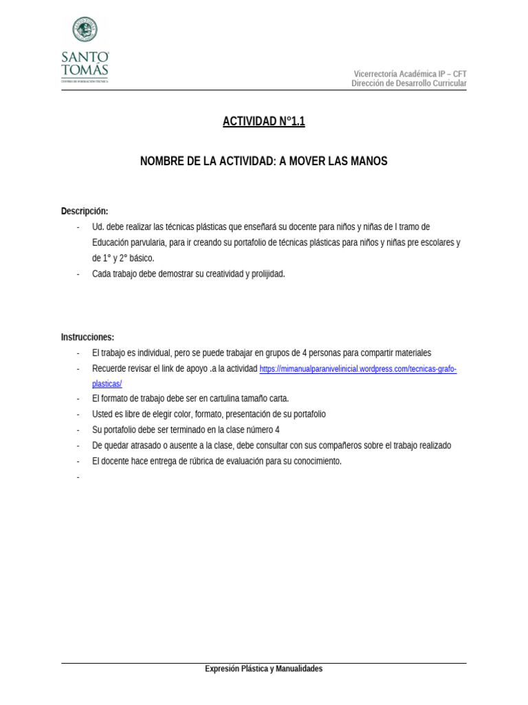 Formato Descripción de La Actividad UNIDAD I_V3 (3) | PDF | Educación ...