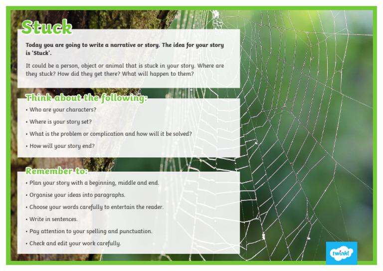 Au t2 e 260 Narrative Writing Prompt Stimulus Sheets Ver 12 | PDF