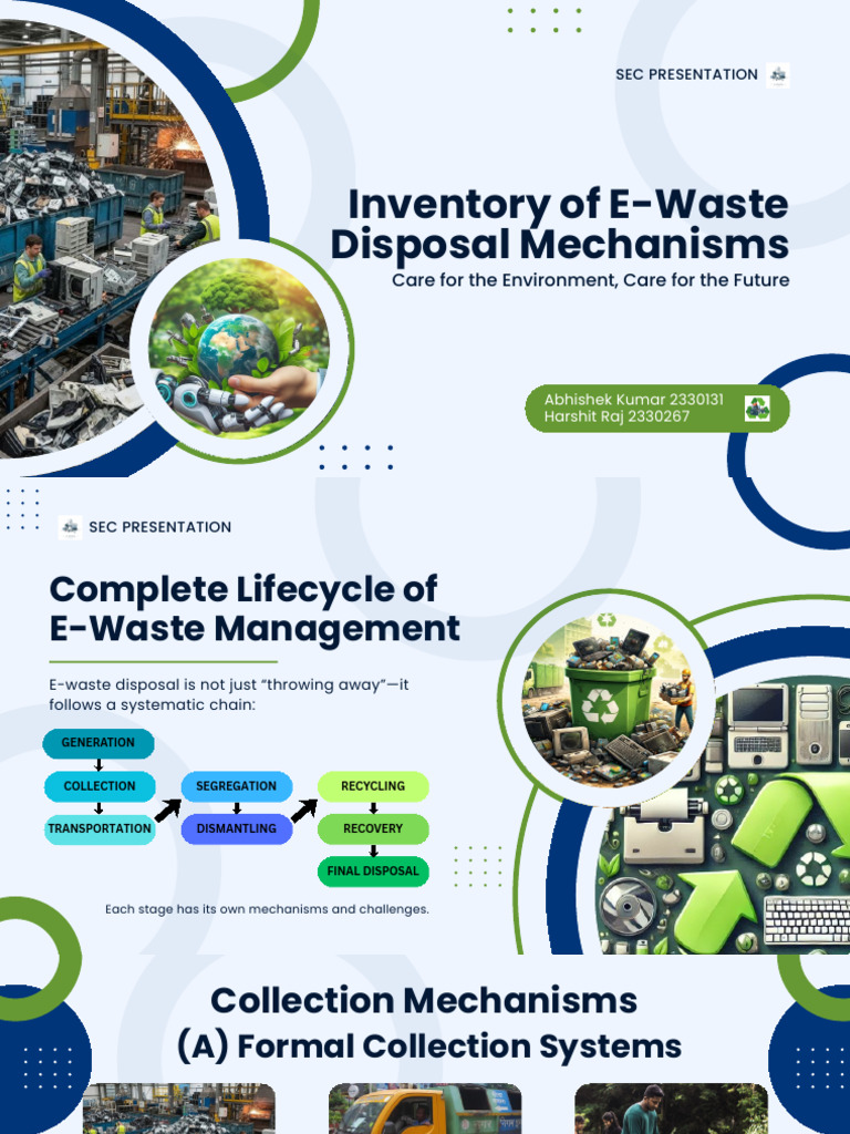Inventory of E-Waste Disposal Mechanisms | PDF