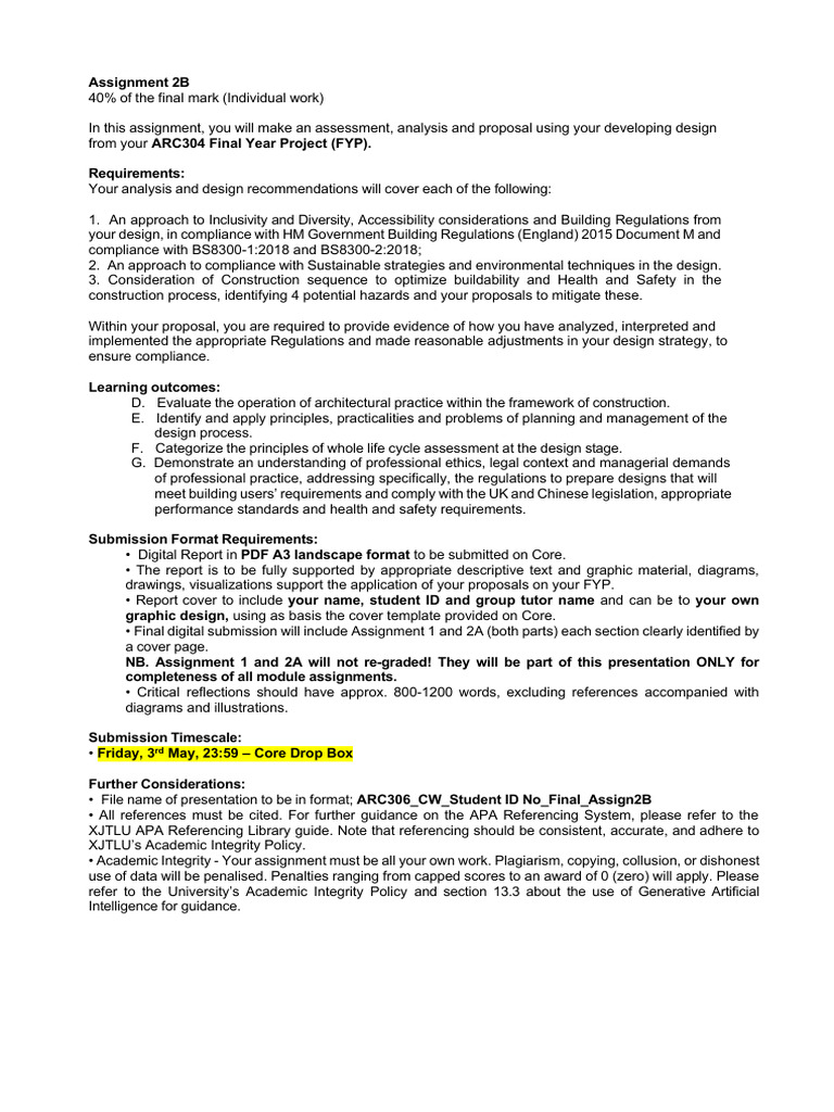 Assignment 2B v2 (1) | PDF | Regulatory Compliance | Safety