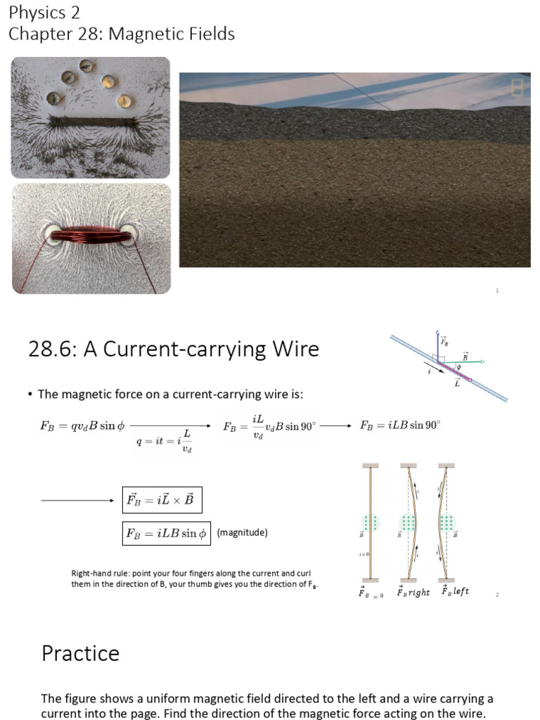 Lecture 15 - Chapter 28 | PDF | Magnetic Field | Dipole