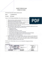 Surat Pernyataan Bebas Hutang Bobalo