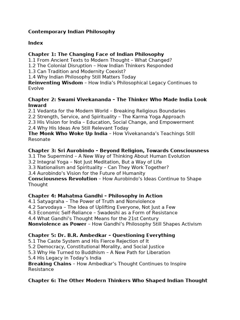 Contemporary Indian Philosophy | PDF | Indian Philosophy | Sri Aurobindo
