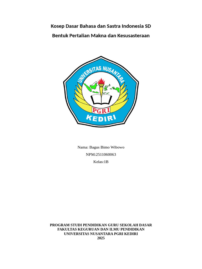 Teori Ilmiah Bentuk Pertalian Makna Dan Kesusastraan | PDF