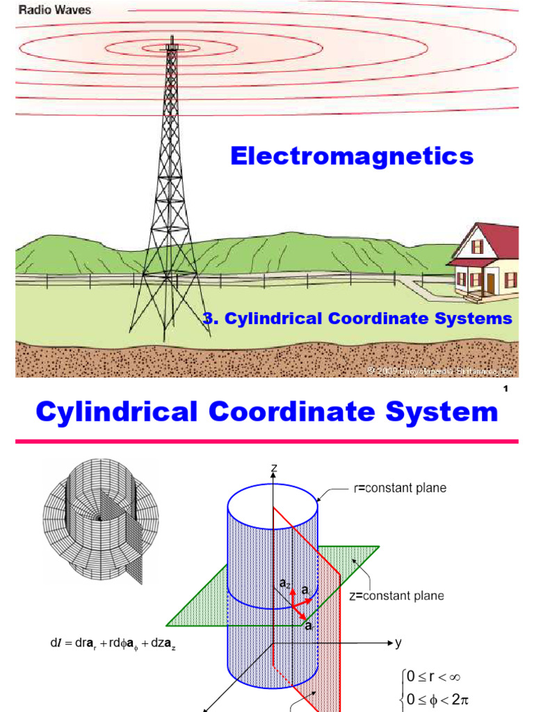 3. Cylindrical Coordinate Systems | PDF | Coordinate System | Area