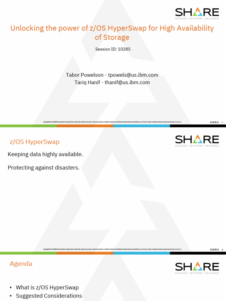 10285_SHAREOrlandoUnlockingPowerOfHyperSwap | PDF | Computing | System ...