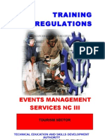 TR Events MGT Services NC III