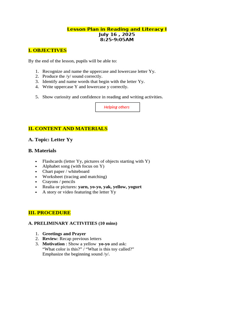 Grade 1 Mathematics Cot Lesson Plan-q1 | PDF