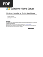 Windows Home Server Toolkit User Manual: Microsoft Web Site