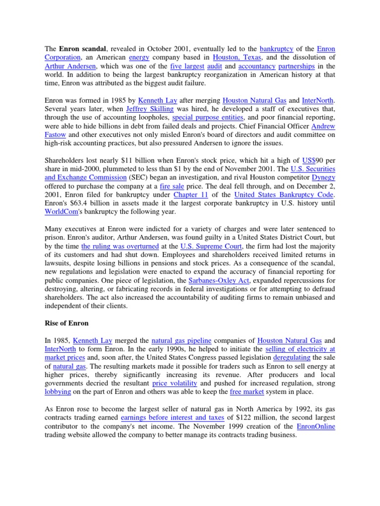 WHAT IS ENRON visual data 2