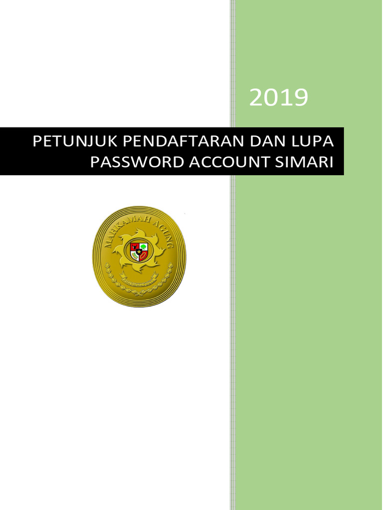 Petunjuk Pendaftaran Dan Lupa Password SIMARI PDF | PDF