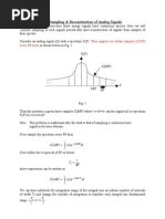 Frequency Domain Sampling & Reconstruction of Analog Signals