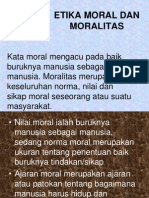 Etika Moral Dan Moralitas