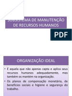 AULA IX - MANUTENÇÃO DE RH