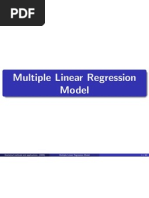 Multiple Regression SPECIALISTICA