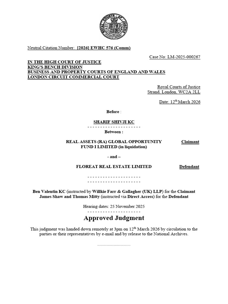 [2026] EWHC 576 (Comm) | PDF