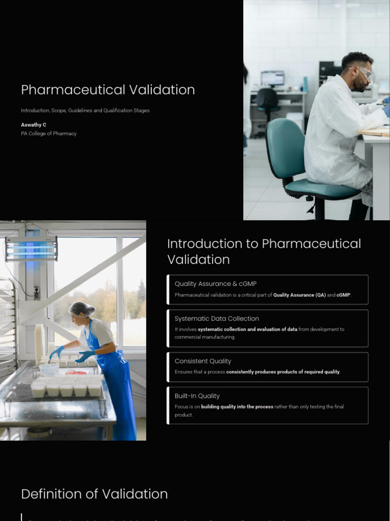 Pharmaceutical Validation | PDF