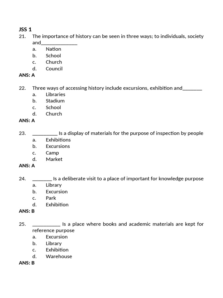 JSS 1 (ONE) | PDF | Wikipedia