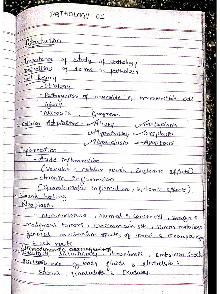 Pathology Notes | PDF