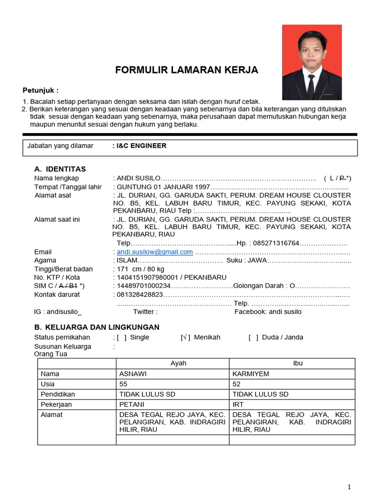 Form Application - SMART(1)-1 | PDF