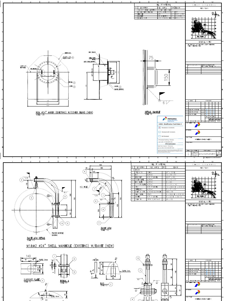 L2404-320-M00-M60-K4001_000 Detail Shell Manhole & Nozzle Arrangement ...