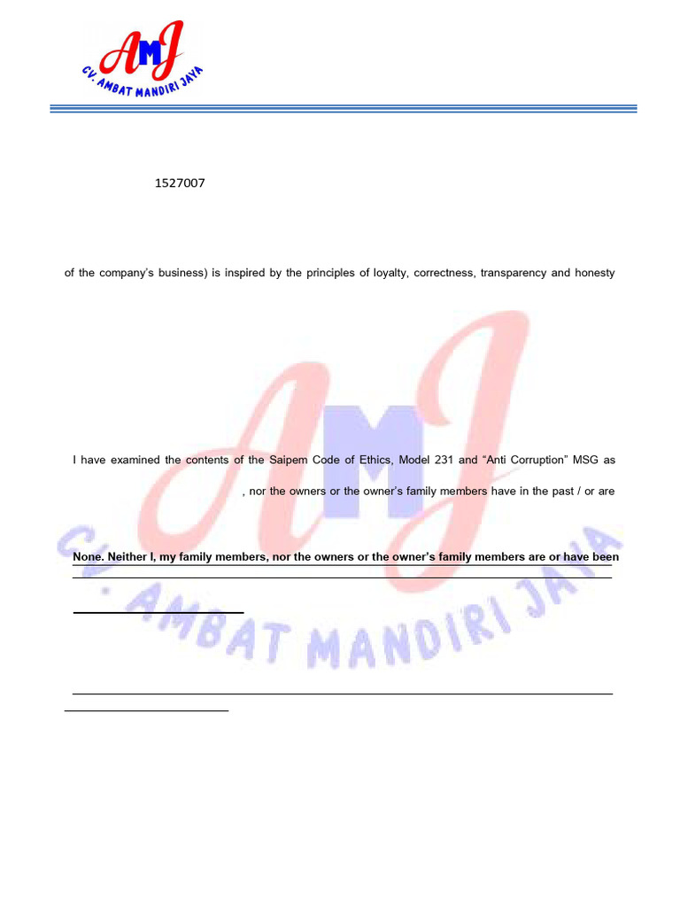 Anti Corruption Letter Amj | PDF | Consortium | Justice