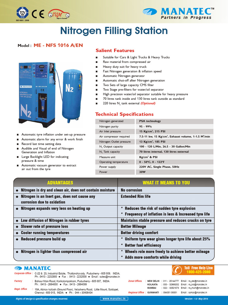 HCV Nitrogen Filling Station | PDF | Tire | Nitrogen