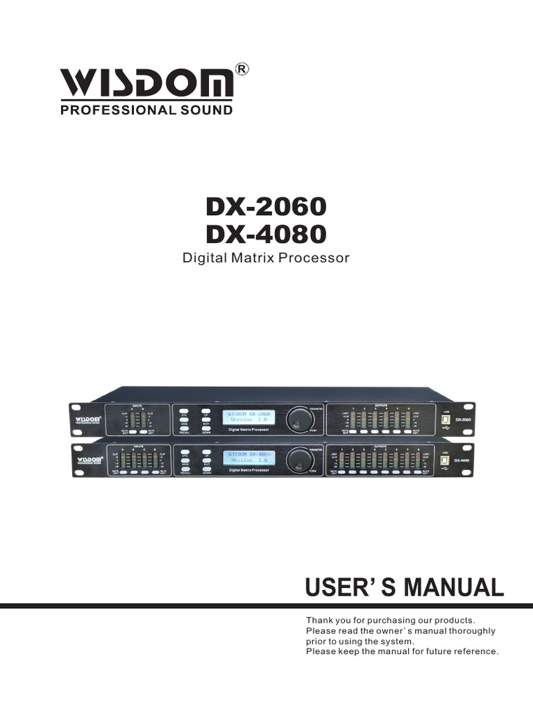 wisdomページ Wisdom DX-2060&DX-4080 User's Manual | PDF | Input/Output