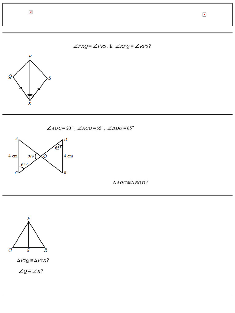 Congruence of Triangles | PDF | Geometric Shapes | Euclidean Plane Geometry